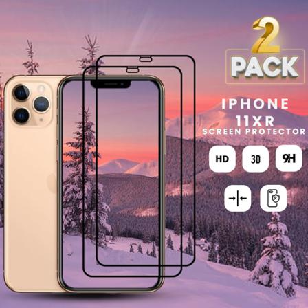 2-pack Iphone Xr - Härdat Glas 9h - Super Kvalitet 3d Skärmskydd