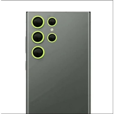 För Samsung Galaxy S25 24 23Ultra Plus Glansig Ljusande Kameraskydd Keramiska Linsringar Härdat Glas Film Kapsel Klistermärke Skydd