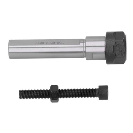 Spændepatronholder Lige Forlængerstang CNC Drejebænk Flydende Gevindskæringsværktøj SL20 ER20 80L