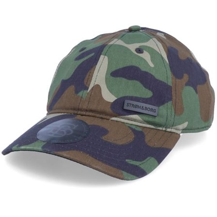 Strøm & Borg - Camo unconstructed Keps - Dad Cap Camo Adjustable @ Hatstore