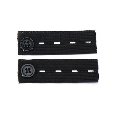 2 st Elastisk Midjeförlängare Justerbar Praktisk Stretch Tyg Bälte Åtsittande Byxor Midjebandsförlängare För Jeans Mengxi