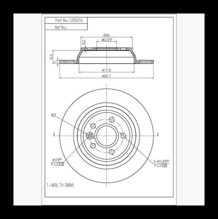 Bromsskiva - Biltema