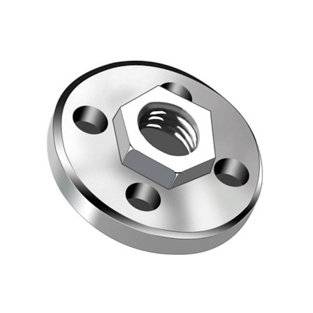 Kuusikulmainen laippamutteri Lukituslaippa mutteri Kulmahiomakoneen levypuristin