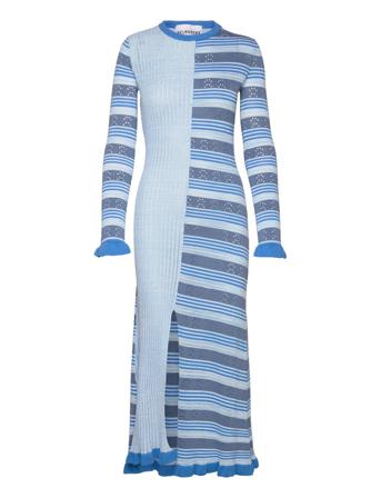 Aninu Dress Dresses Knitted Dresses Sininen Helmstedt