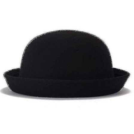 Trendig Dam Enfärgad Bowler Derby Ull Filt Hatt