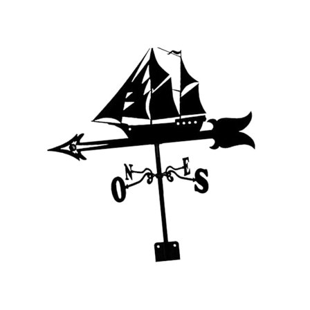 Skib Vejrhane Gård Kunst Dekoration Vejrhane Til Hjem Hegn Pæle Tag