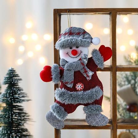 Joulukoristeet 2024 DIY Joululahja Joulupukki Lumimies Puun Ripustus Nuken Ripustus Koristeet Puulle Kotiin Hyv Uutta Vuotta Matches the image Snowman