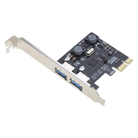 2 Port USB 3.0 PCI-E udvidelseskort Ekstern PCIe X1 til USB 3.0 Controller Card Adapter til stationær PC NEC720202, VL805 NEC720202