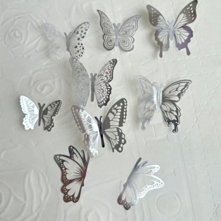 Topper Butterfly Kake Topper Sommerfugl Tema Dekorasjoner for Bursdag Bryllup Dusj Fest Kake Dekorering