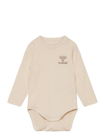 Hmlmino Body L/S Langærmet Body Beige Hummel