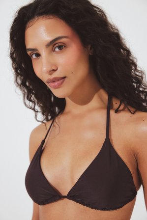 NA-KD Hullosesongelmatyhtenäiskappaleisetäbikinisylipääntyönkelaoppäälle - Bikinis - Marron - L