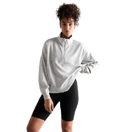 aim'n Comfy Modal Half Zip Träningskläder Dam Grå XS