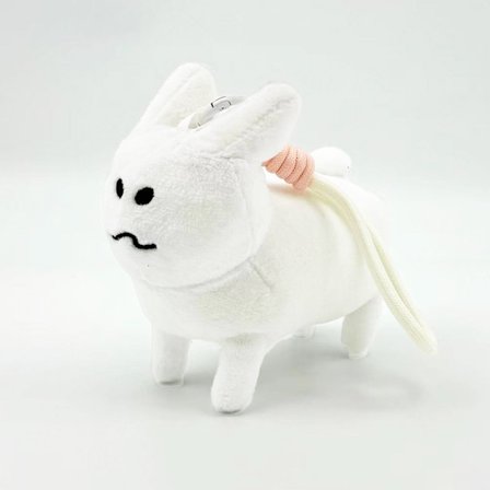 Gubby Plysjleketøy – Indie Spill Samleobjekt Myk Utstoppet Dukke for Fans**Kanin, 12cm (hvitt tau)