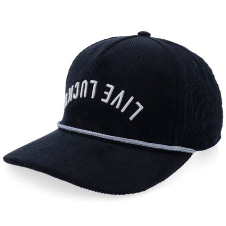 Black Clover - Svart adjustable Keps - Upside Down Luck 2 Silver/Black A-Frame Adjustable @ Hatstore