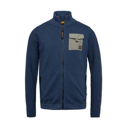 PME Legend Vest zip-trough , Blauw , Heren , Maat: 3XL Hoodies & sweatvesten