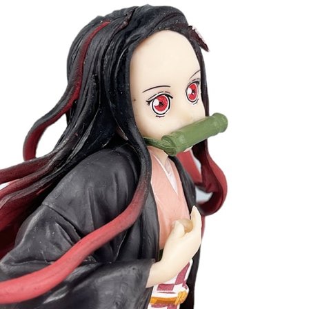 Demon Slayer: Kimetsu no Yaiba figurer af Tanjiro og Nezuko, computerkabinet modelpynt fødselsdagsgaver