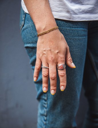 IX Studios Ix Crunchy Class Ring Silver - Silver - 54