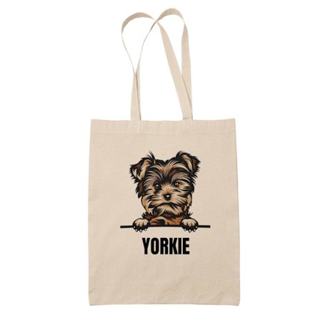 Yorkshire terrier Yorkie tygkasse hund shopping väska Tote bag