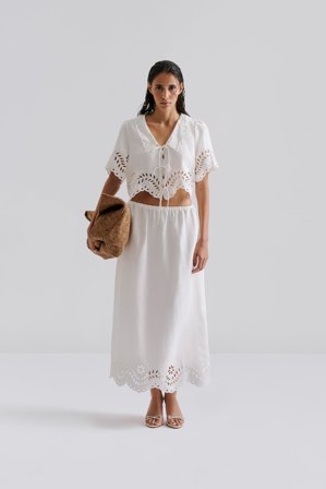 Malina - Chara maxikjol - 46 - White