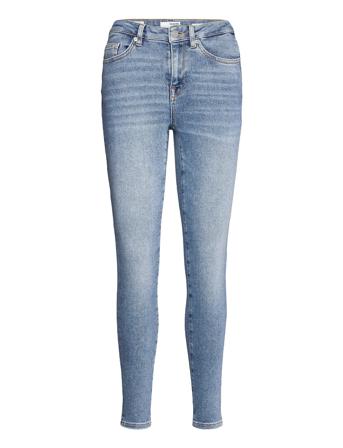 Slfsophia Mw Skinny Midlue Jean U Skinny Jeans Blå Selected Femme