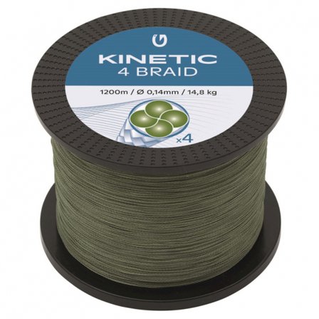Kinetic 4 Braid 1200m Dusty Green 0,30mm/26,5kg