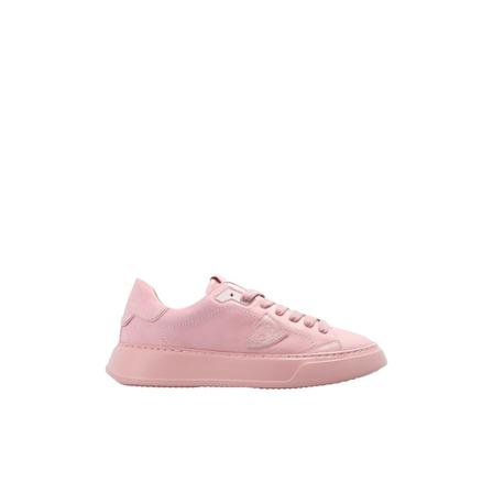 Philippe Model, Temple Low sneakers Roze, Dames, Maat:41 EU,leer,Patches