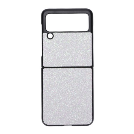 Vit rosa kristall mobiltelefonfodral skyddande telefonskal för Galaxy Z Flip 3