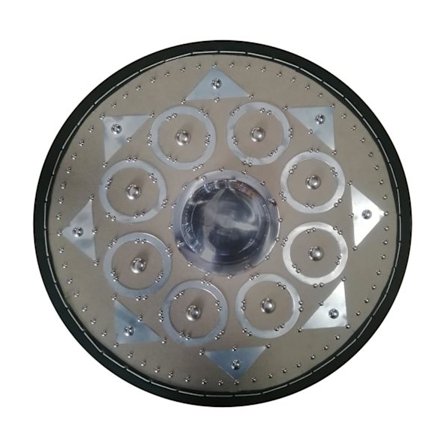 Handgjord läderyta i trä Scottish Targe-sköld SWE09