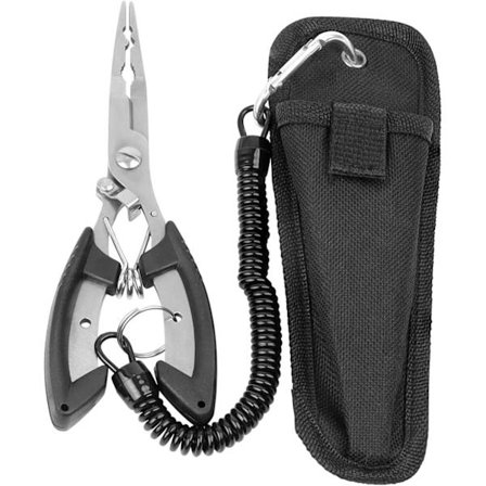 Fiskepliers, Fiskeredskaper i Rustfritt Stål med Tilbaketrekkende An