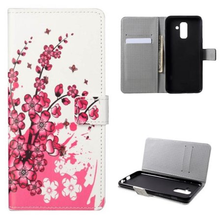 Plånboksfodral Samsung Galaxy A6 Plus - Körsbärsblommor