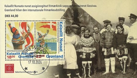 Grønland - HAFNIA 24 - Stemplet miniark