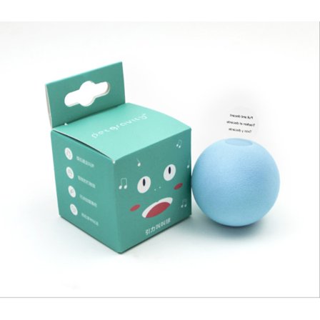 Magisk gravitation boll, anti-tråkighet för katter, rolig kattmynta boll leksak (ull, blå)