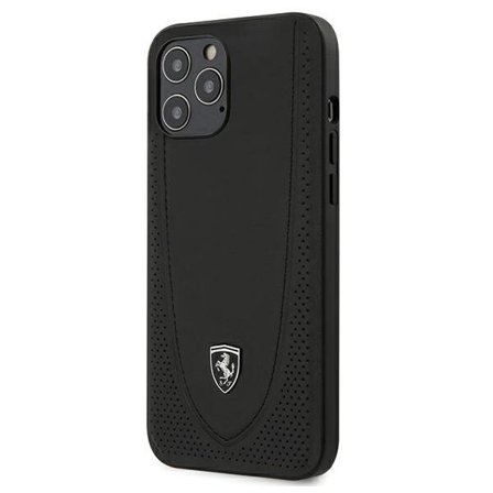 Ferrari FEOGOHCP12LBK iPhone 12 Pro Max 6,7" svart/svart hårda fodral Off Track Perforerad