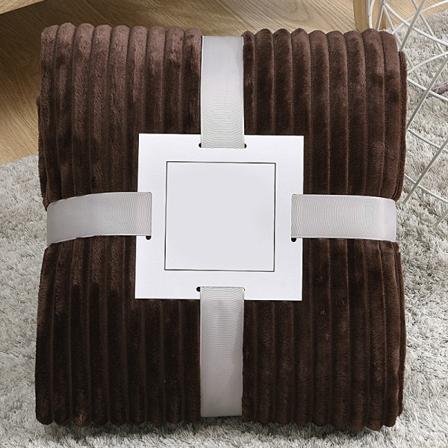 Stor flanell fleece filt 100x150cm Polyester Mjuk Mysig Lätt Lyx Sängfilt För Kvinnor Män Och Barn Coffee