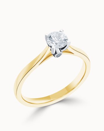 Solitärring Chelsea 18K Gulguld Naturlig Diamant 0.50 Carat - Förlovningsringar & Vigselringar hos Vanbruun