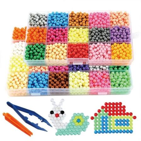 Påfyllningskit med Waterbeads i 15 färger, Mix, 2200st
