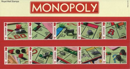 England - Brætspillet Monopoly - Souvenirmappe