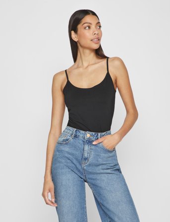 Vila Visurface Strap Top New 2-Pack - Noos - Black - S/M