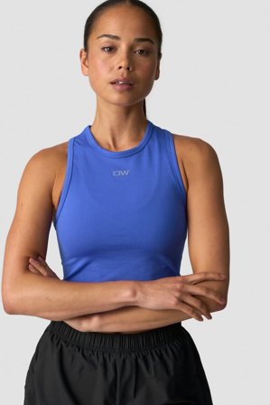 Mirage Cropped Tank Top Virtual Blue