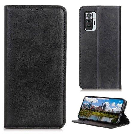 Äkta läder Xiaomi Redmi Note 10 Pro / Xiaomi Redmi Note 10 Pro Max fodral - Svart
