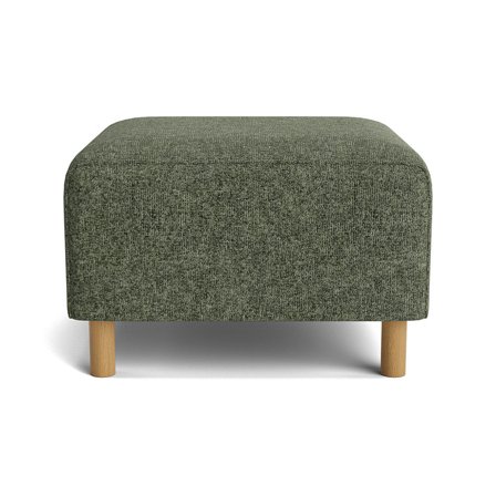 Seam Pouf Hocker in Genesis Grün, moderner Stil, komfortable Polsterung für optimalen Sitzkomfort, vielseitig einsetzbar, kompakte Maße 45cm