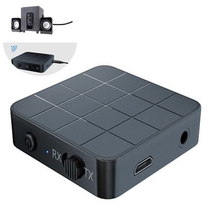 Bluetooth-adapter, Bluetooth-sändare och mottagare 5.0, 2-i-1 Bluetooth-adapter, Mini Portabel RCA & 3,5 mm AUX-kompatibel, Låg Latens HD-ljud för
