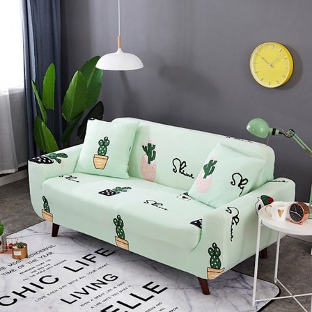 Stretch Sofa Trekk Trykte Sofa Trekk Lenestol Trekk for Sofaer Elastisk Universal Møbelbeskytter med Putetrekk - Stil 16