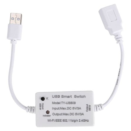 Tuya USB Smart Switch WIFI Controller Universal Afbryder Timer Smart Life til USB Apparater til Alex