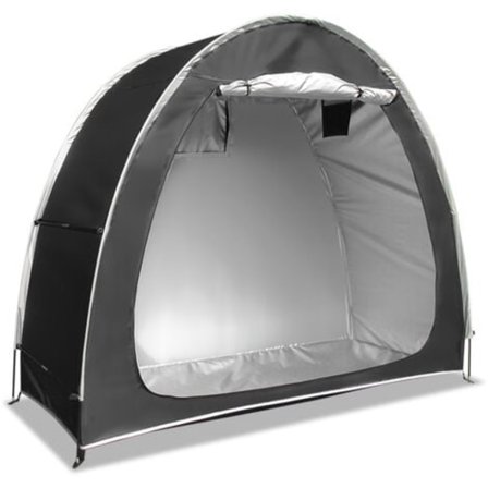 Vandtæt Udendørs Cykelskur, Robust Cykeltelt, Pladsbesparende Opbevaringscover til Haveredskaber, Rygsækcover (Sort)