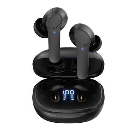 Trådlösa öronsnäckor, bluetooth 5.0-hörlurar med trådlöst laddningsfodral Ipx6 Vattentäta stereo-hörlurar In-ear inbyggd mikrofon headset