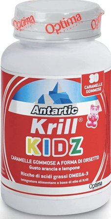Optima Antartic Krill Kidz Vitamine D3 30 Caramelle