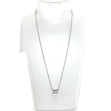 Bvlgari Vintage, Pre-owned White Gold necklaces Grijs, Dames, Maat:ONE Size