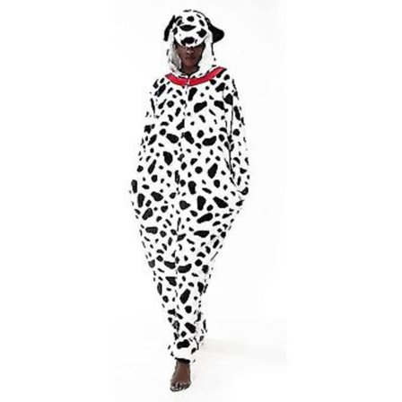Mukava istuva unisex aikuisten onesie-pyjama eläimen muotoinen yhden osan Halloween-asu -r (Pieni dalmatialainen)