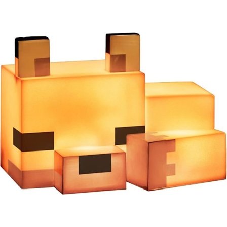 Sød ræv natlampe, blødt orange skær, dekoration og bordlampe til legerum eller børneværelse og